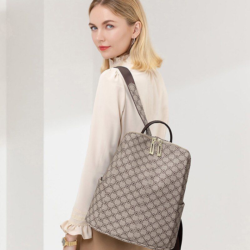 Backpack Ladies Bag Traveling Backpack Women Traveling Bag Large Geometric Purse