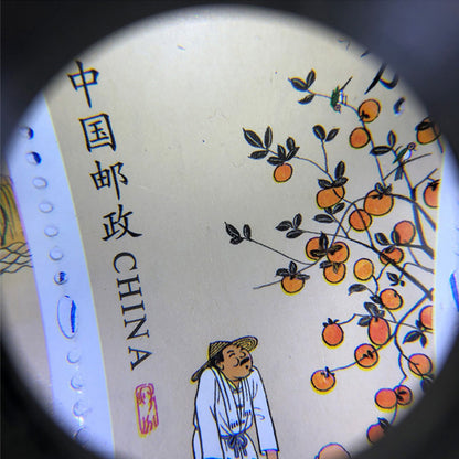 High Quality 30X Optical Glass Lighted Magnifier Jewelers Loupe With LED Lighted