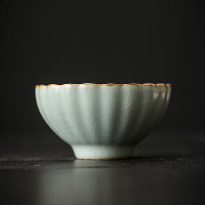 1pc Azure Ru Kiln Master Cup Household Tea Cup Single Cup Tea Tasting Cup
