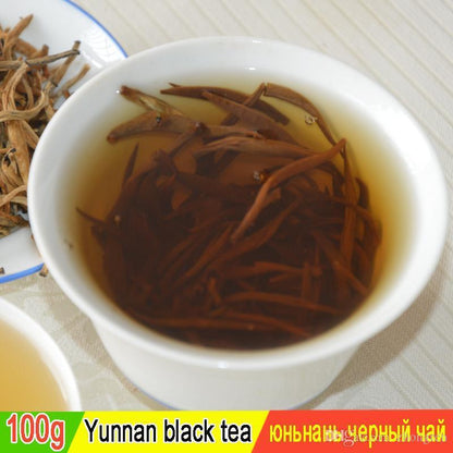 2023 New Fengqing Dian Hong Famous Yunnan Black Tea, Organic Tea Dianhong 100g