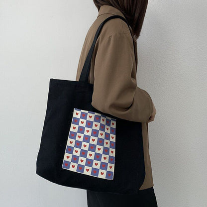 Canvas Totes Large Shoulder Bags Shopping Purse Handbag Tote Pouch 42*38 CM Bags