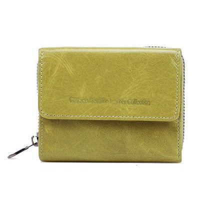 Leather Wallet Women Clutch Bag Coin Purse Small Card Holder 10*12*3.5 CM 160 G