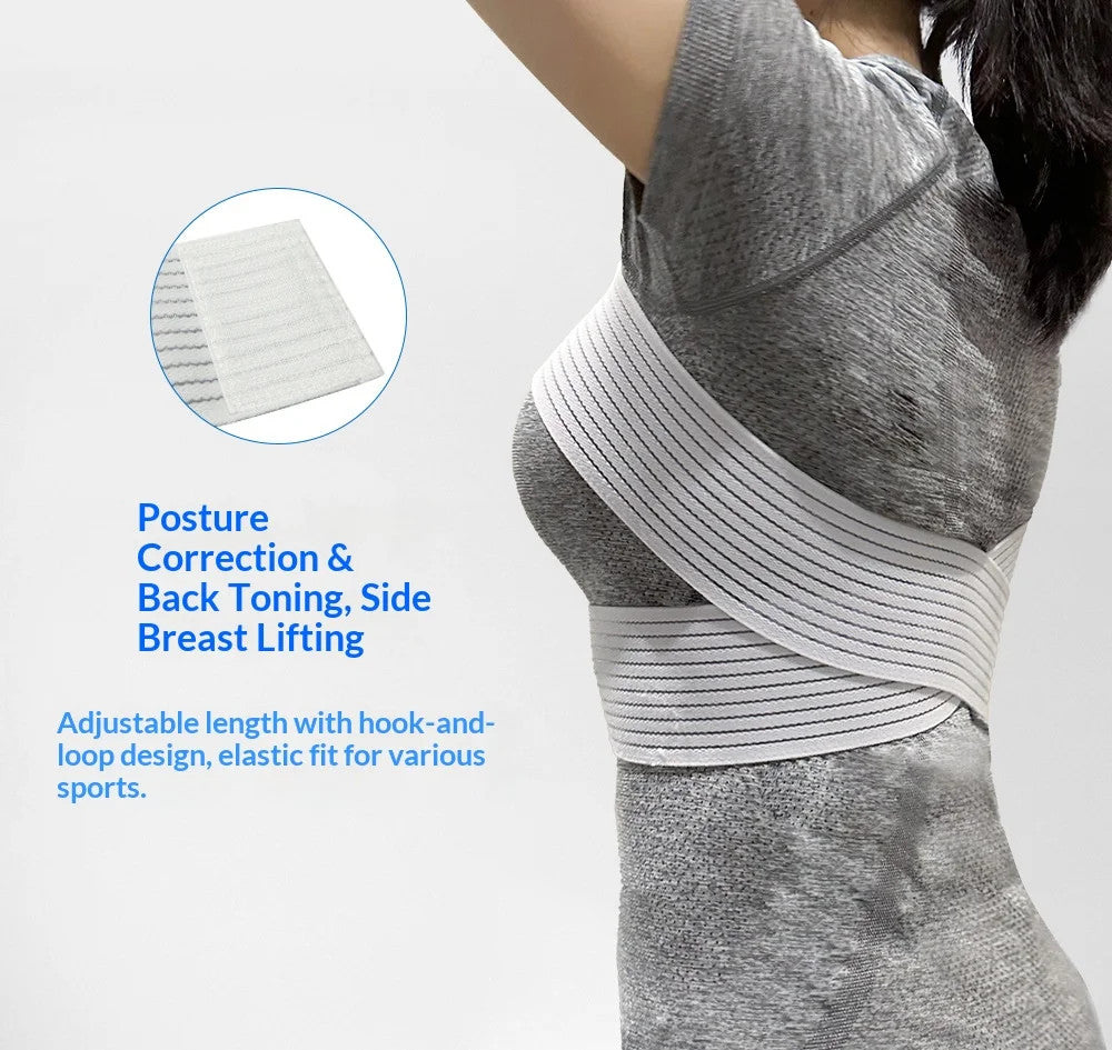 Women's Sports Chest Support Belt, Breathable Running Chest Bandage