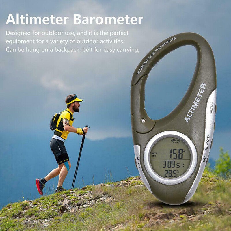 8 In 1 Digital Altimeter Barometer with Weather Forecast Thermometer Backlight