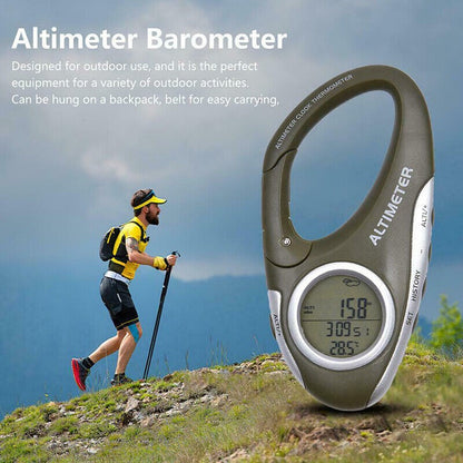 8 In 1 Digital Altimeter Barometer with Weather Forecast Thermometer Backlight
