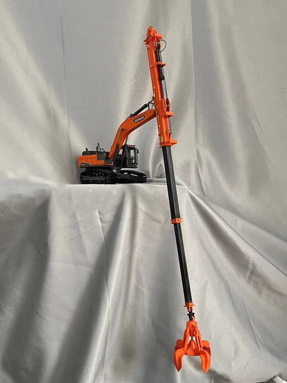 1:50 DOOSAN DX380LC -9C Telescopic Boom Excavator Contruct Machine Diecast Model