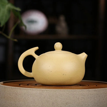 200cc Yixing China Mud Purple Teapot Xishi Teapot Depicting Flowers And Birds