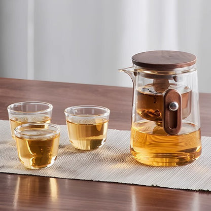 4pcs set teapot with infuser High Borosilicate GlassTea set Kettle Tea Portable