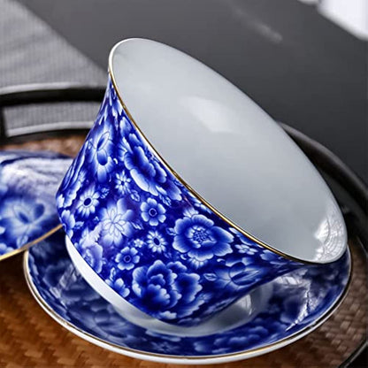 Chinese Traditional Teaware Handmade Enamel Painted Porcelain Tea Cup