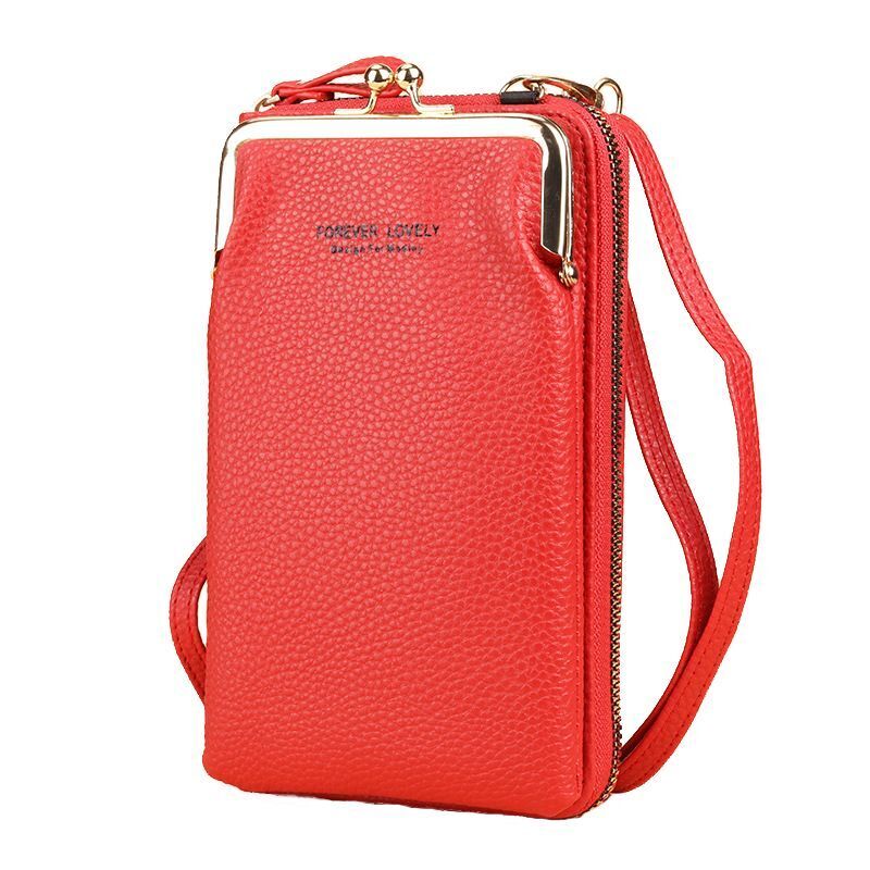 Wallet Shoulder Mini Synthetic Leather Bag Straps Phone Big Card Holders Handbag