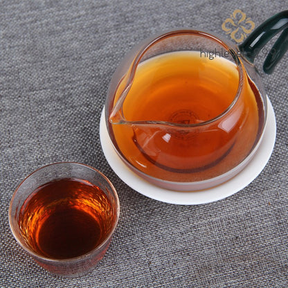 50g Ripe Pu'er Tea Mini Brick Dry Stored Yunnan Yiwu Old Tree Golden Tea