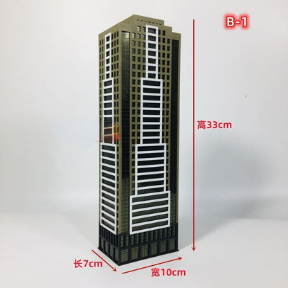 City HighHouse 1:300 Architectural Model Skyscraper Scene Building Model