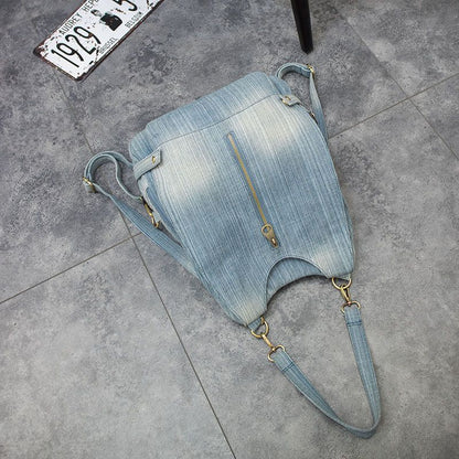 Backpack Big Multifunctional Shoulder Bag Travel Bags Rucksack Blue 30*31*12.5CM