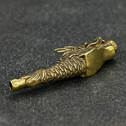 1pc Handmade Brass Dragon Cigarette Holder Filter Pipe Metal