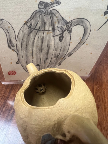 130cc chinese Yixing Handmade Zisha teapot Duan clay Bergamot Hu Gongfu Tea Pot