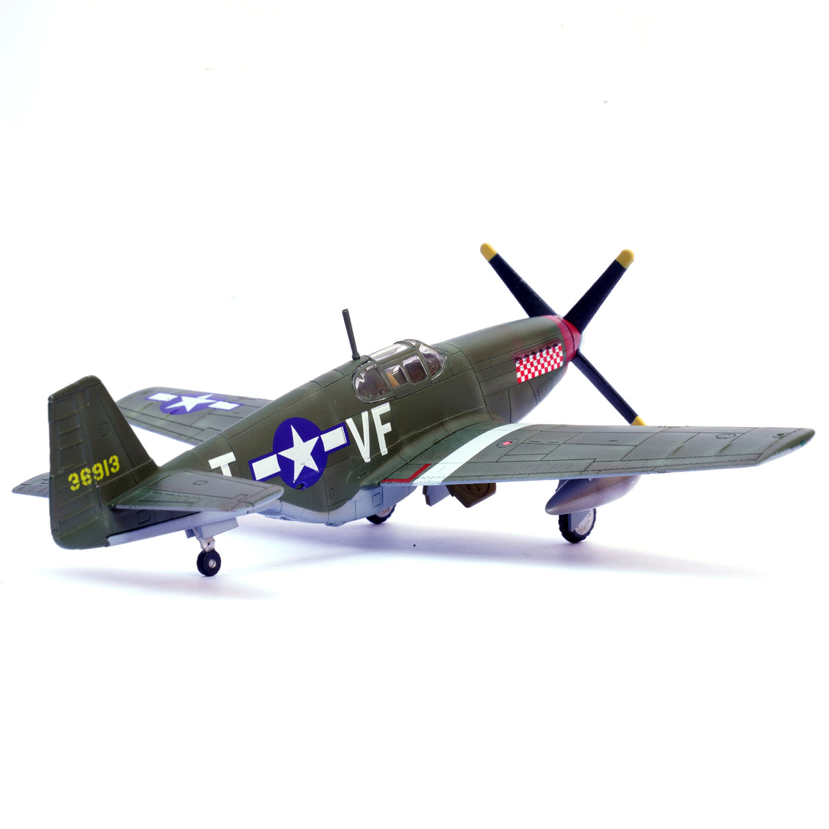 1:72 LEGION WWII U.S. ARMY P-51B MUSTANG Fighter Plane Diecast Aircraft Model