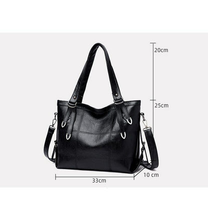 Vintage Solid Crossbody Bags Women PU Leather Luxury Shoulder Bag Large Capacity