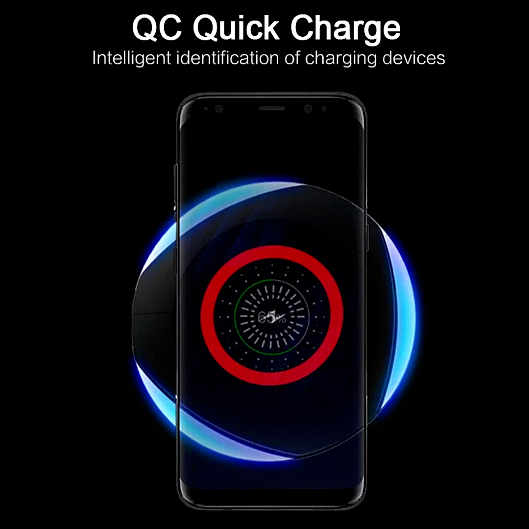 Muelle de Carga Rapida Inalámbrica Cargador LED para la carga de Teléfono Cell