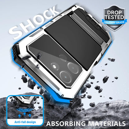 for Motorola Moto G 2025 Case 6.7'' Metal Heavy Duty Phone Case Para Built-In Sc
