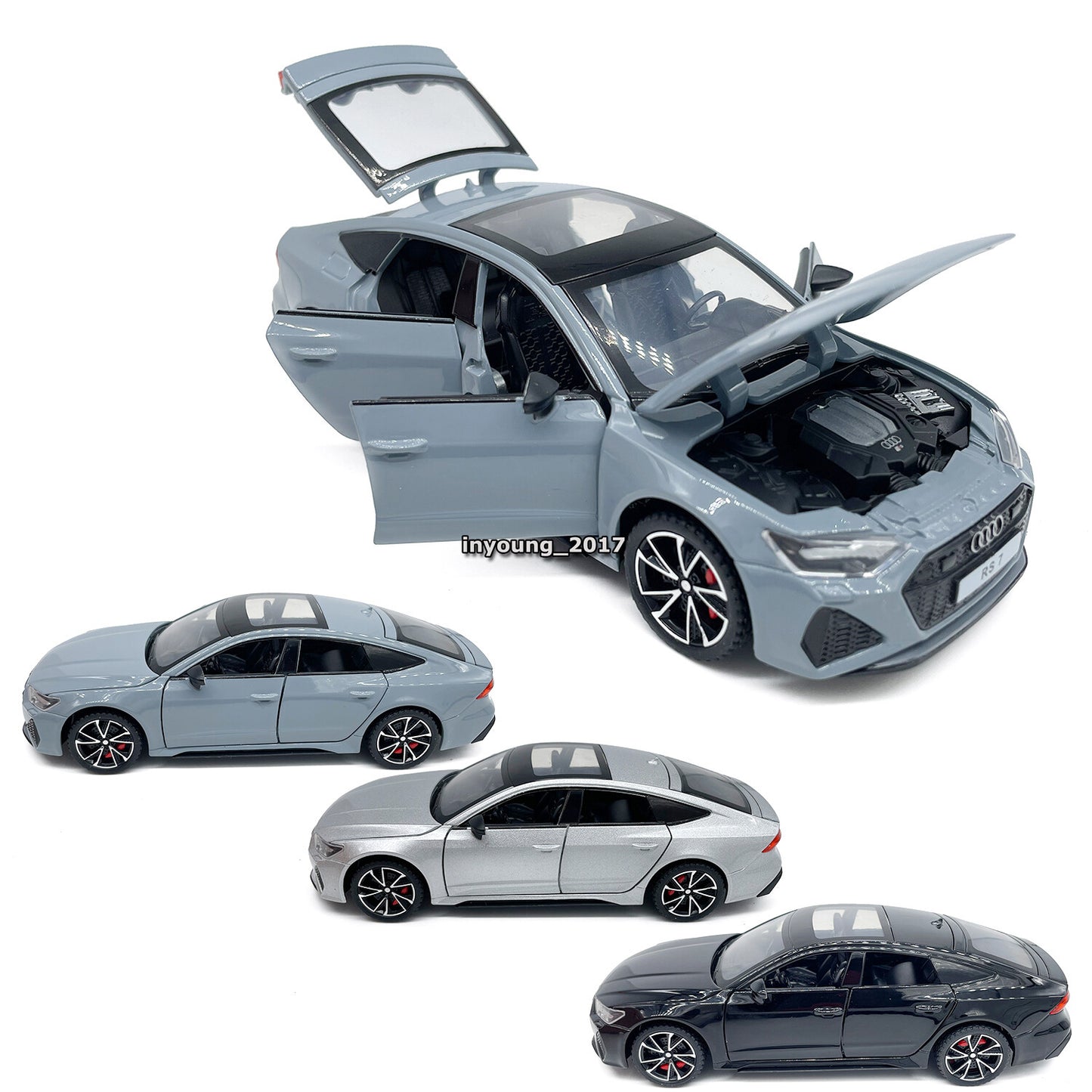 1/32 Scale Audi RS7 Model Car Metal Diecast Toy Cars Boys Toys for Kids Gifts