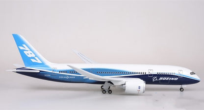 1:130 43CM BOEING 787 Passenger Airplane Landing Gear Resin Aircraft Plane Model