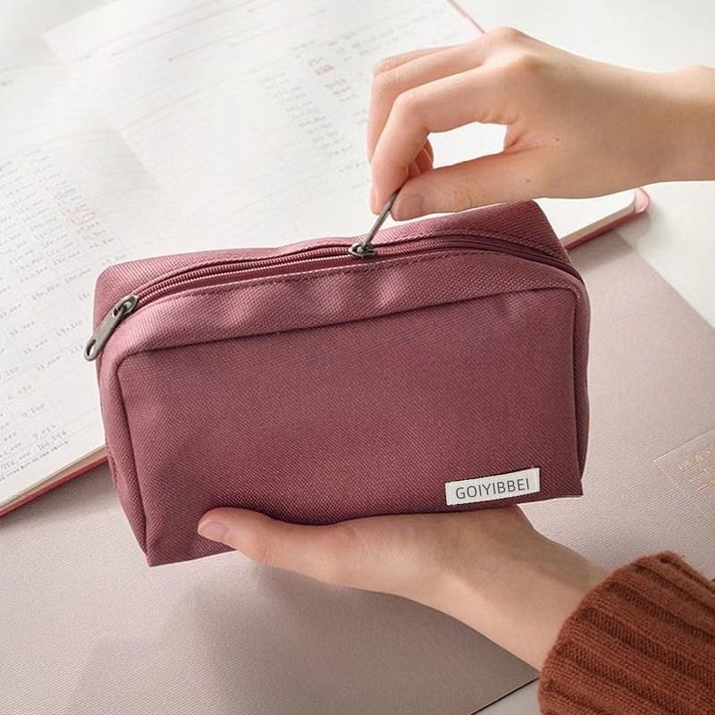 Waterproof Thick Nylon Cloth Storage Cosmetic Bag Charger USB Cable Case Travel