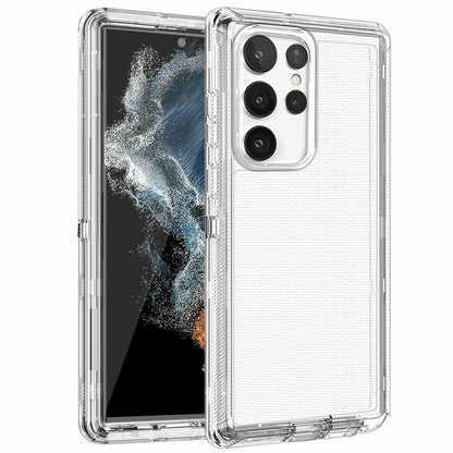 For Samsung Galaxy S22 S22+ S22 Ultra Clear Case w Clip Holster Belt Stand Cover