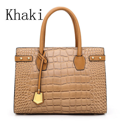 Alligator-patterned handbags, backpacks, handbags, backpacks