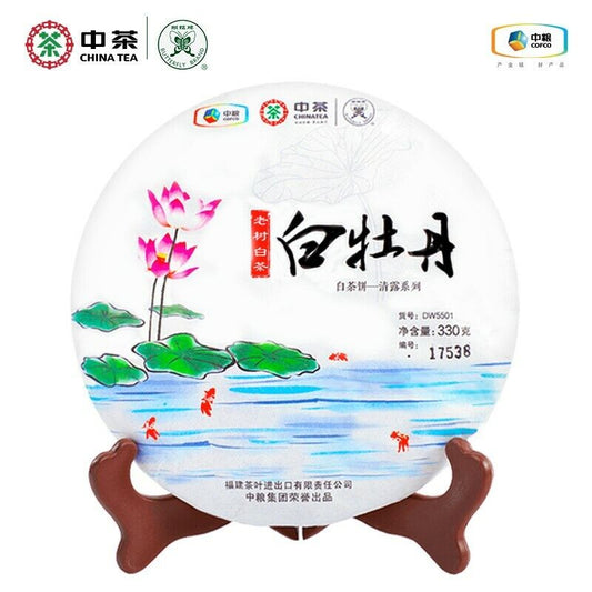 Butterfly Brand CHINATEA Old Tree White Peony White Tea Cake Bai Mu Dan 330g