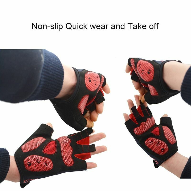Cycling Glove Men Women Anti-sweat Shockproof Gel Half Finger Mountain Road Bike