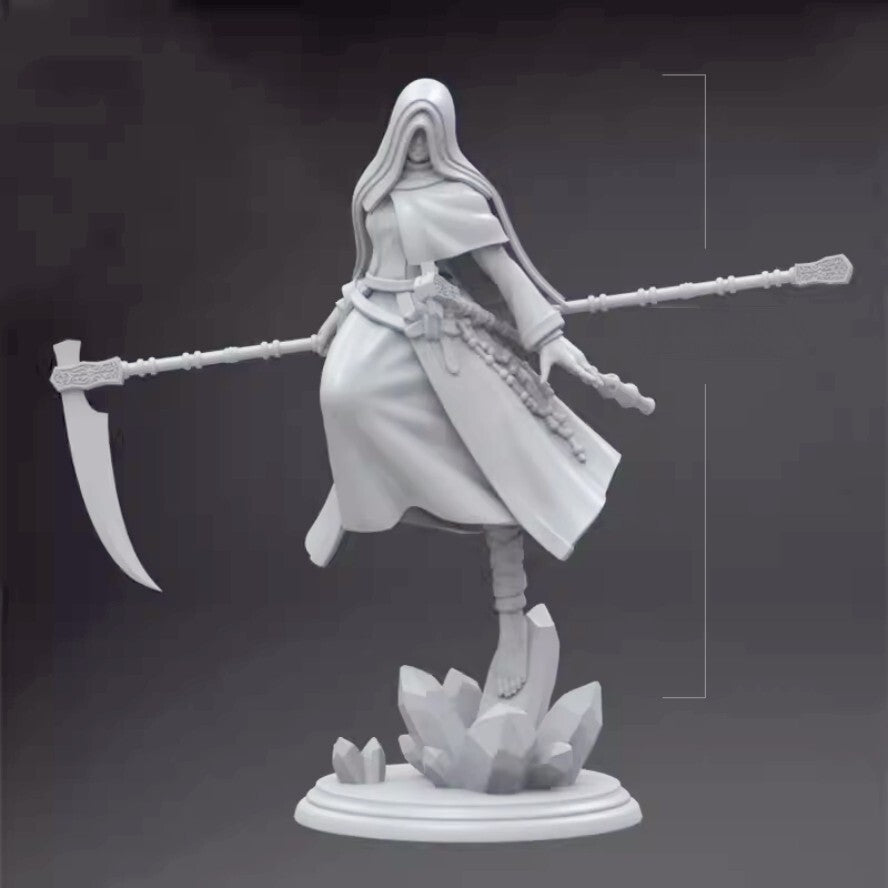 1/18 resin figure model kit Fantasy Sister Warrior 3D Printing Unassembled