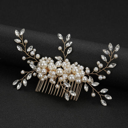 Women Hair Combs Korean Fashion Pearl Handmade Hairpins Clip DIY Styling Jewelry