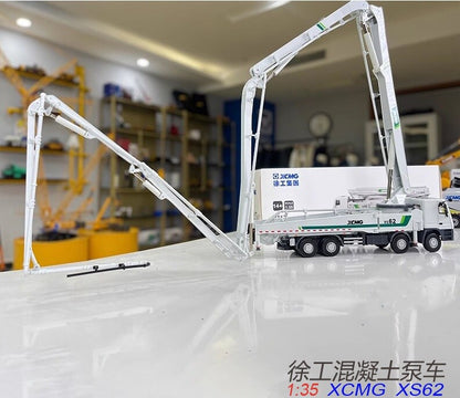 1:35 XCMG SX62 Concrete Pump Truck Construction Machine Equipment Diecast Model