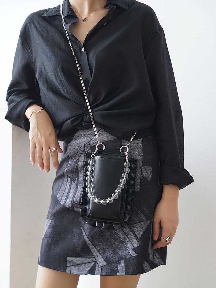 Messenger Bag Genuine Leather Handbag Small Flap Phone Purse Shoulder Handbags