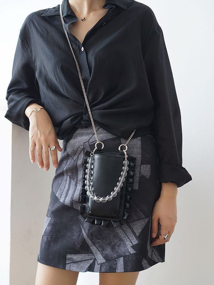 Messenger Bag Genuine Leather Handbag Small Flap Phone Purse Shoulder Handbags