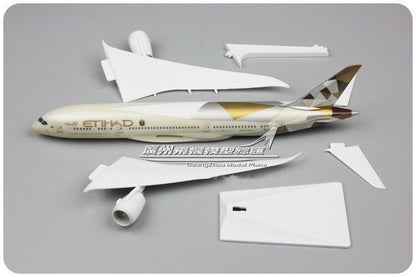 31CM 1:200 ETIHAD BOEING 787-9 Passenger Airplane ABS Plastic Assembled Model