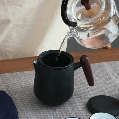 Ceramic Portable Teapot Set Chinese Tea Travel Tea Set Kung Fu Tea Set Drinkware