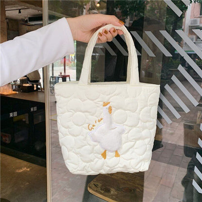 Cartoon Shoulder Bag Canvas Large Shopper Bag Fashion Casual Book Pouch 30*13*34