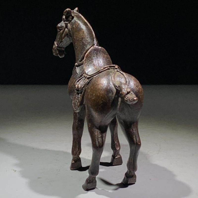Chinese copper horse table Ornament Statue Tea Pet home decoration fortune lucky