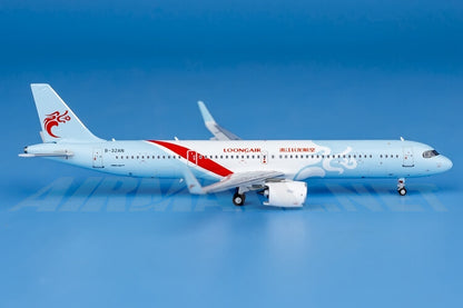 11cm 1:400 HYJLwings Loong Air Airbus A321neo B-32AN Diecast Aircraft Model