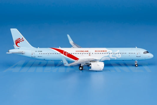 11cm 1:400 HYJLwings Loong Air Airbus A321neo B-32AN Diecast Aircraft Model