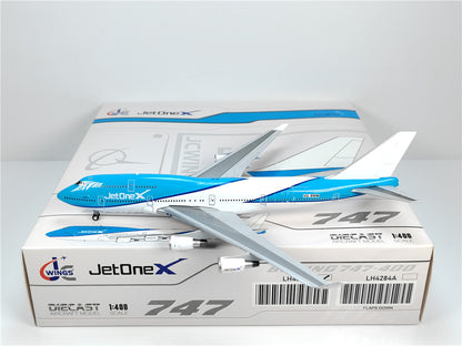 1:400 JC Wings JetOneX BOEING B747-400 Passenger Airplane Diecast Model