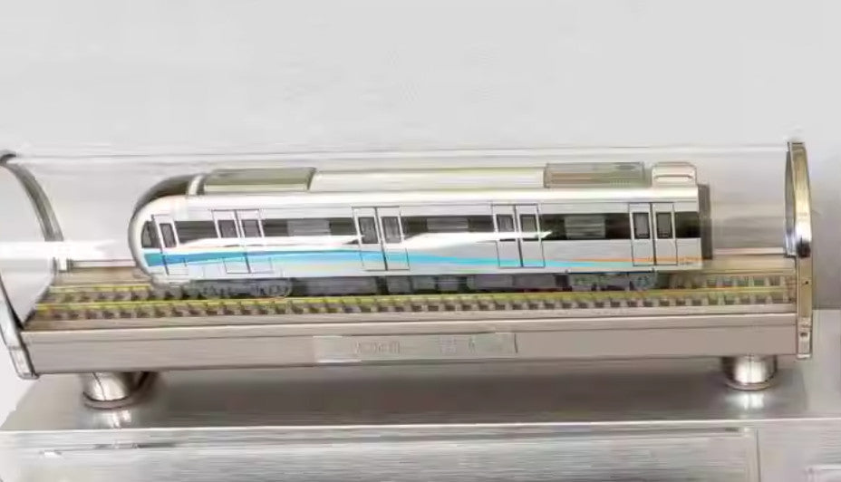 1:68 43CM Chengdu Metro Line 1 Passenger Car Trains Vehicle Diecast Model