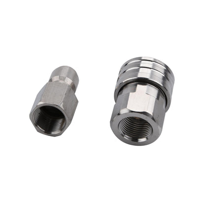 Stainless Pressure Washer Adapter Set Swivel to 3/8 inch Quick Connect