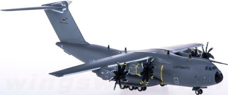 1:200 Herpa Luftwaffe Airbus A400M Atlas Military Aircraft Diecast Plane Model