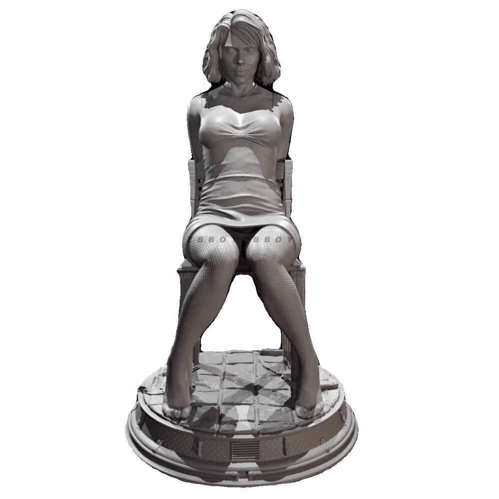 H/75mm resin figure model Female spy black widow 3D print Unassembled Unpainted