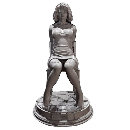 H/75mm resin figure model Female spy black widow 3D print Unassembled Unpainted