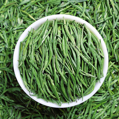 Chinese Zhu Ye Qing Green Tea QUE SHE Loose Leaf Sparrow Tongue Tea 100g