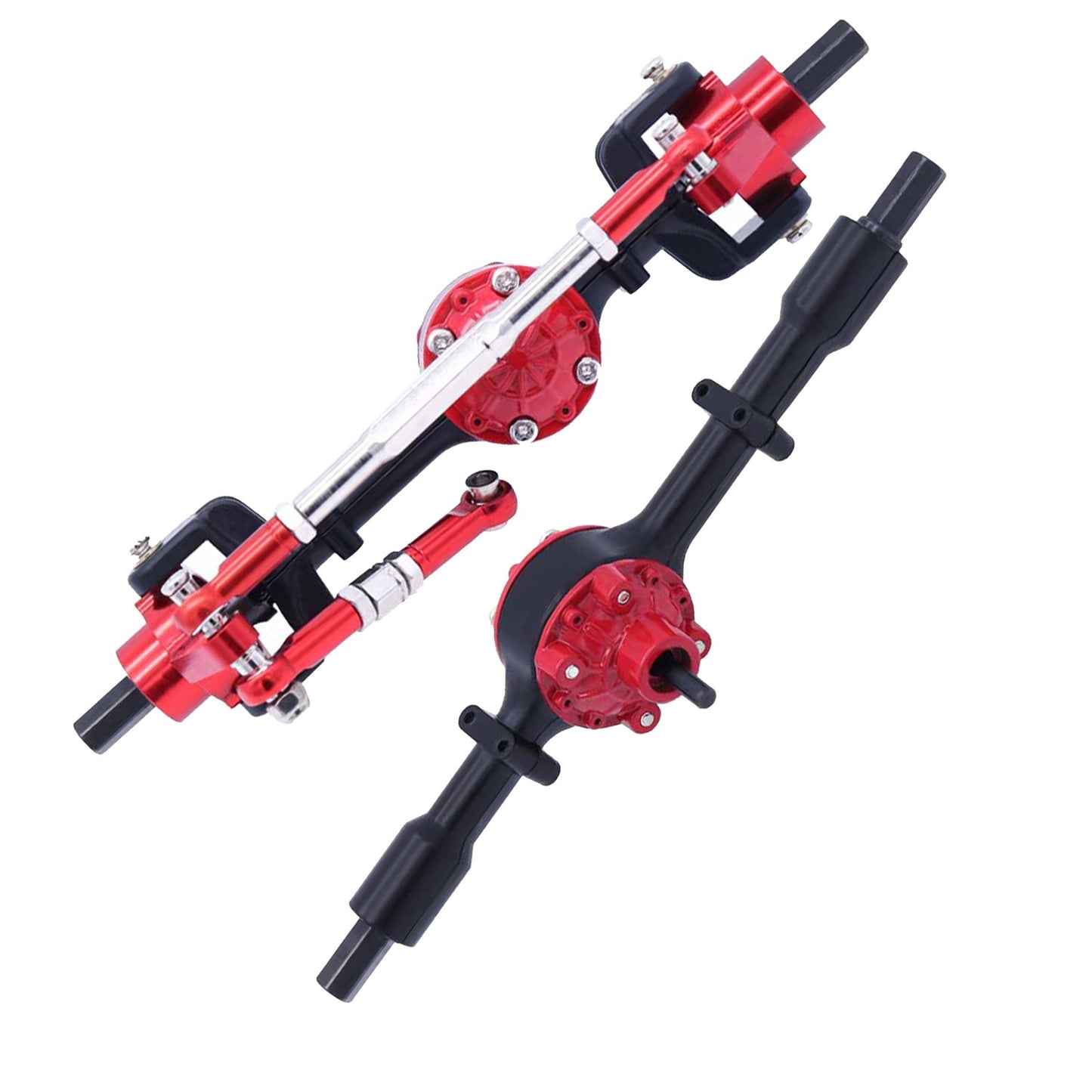 1/16 RC Car Upgrade Metal Front + Rear Axle Kit for WPL C14 C24 B14 B24 B16 B36