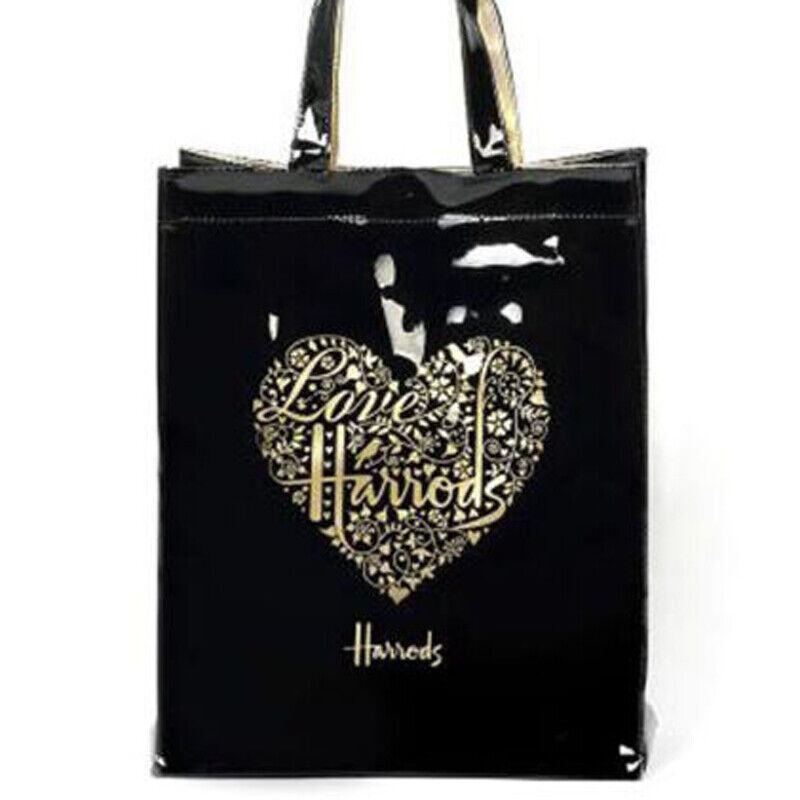 Harrods London Girls Shopper PVC Tote Bag Top-handle Casual Shopping Handbag